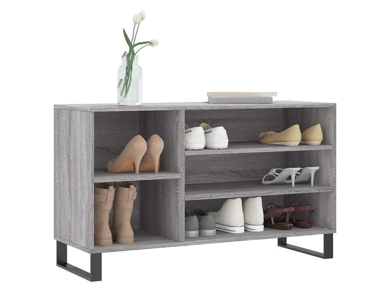  Armoire à chaussures sonoma gris 102x36x60 cm bois d'ingénierie shl2172  - Conforama C