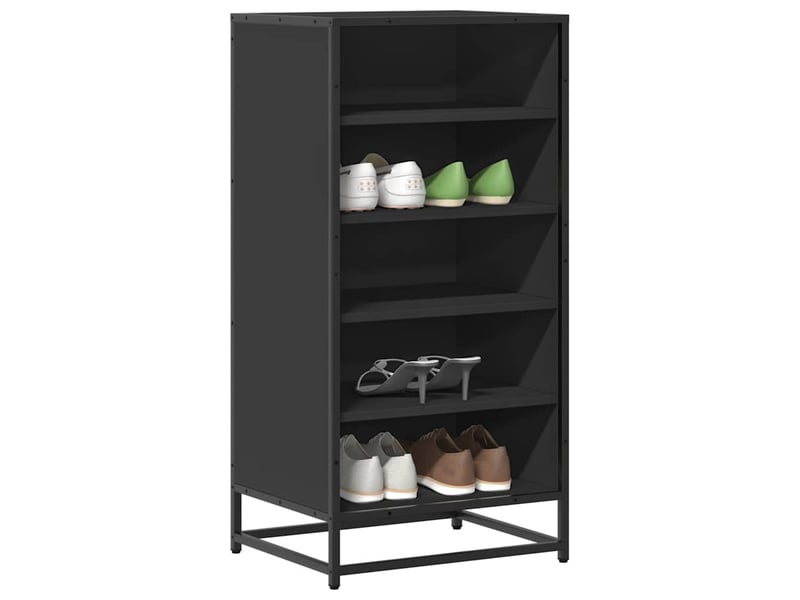  Meuble à chaussures, étagère à chaussures noir 48x38x97,5 cm bois d'ingénierie shl6469  - Conforama B
