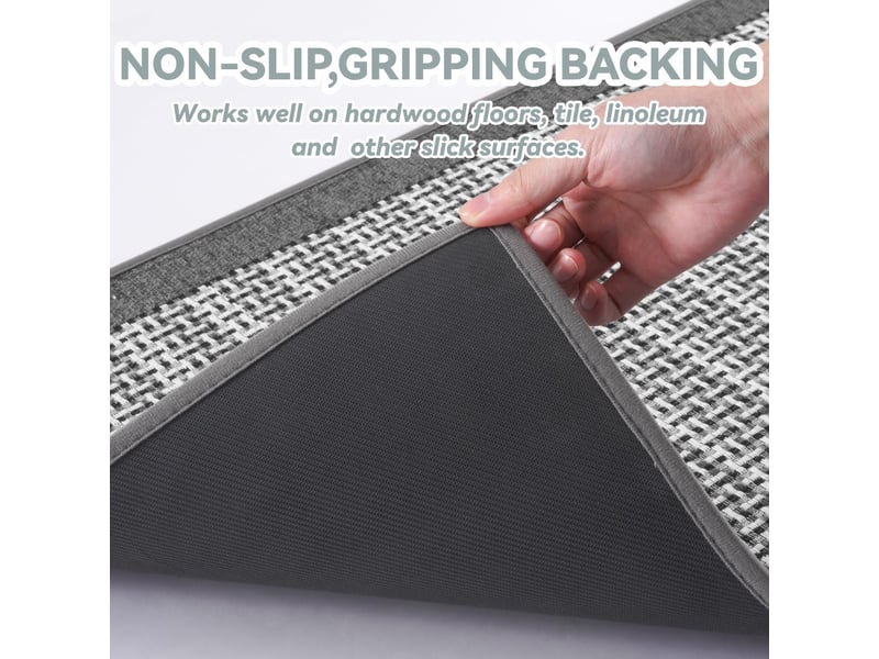  1 pièce (gris, 50*80cm) tapis en caoutchouc antidérapant pour évier de cuisine, tapis absorbant lavable en machine  - Conforama C