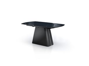 Table extensible en céramique pour salle à manger libin - noir