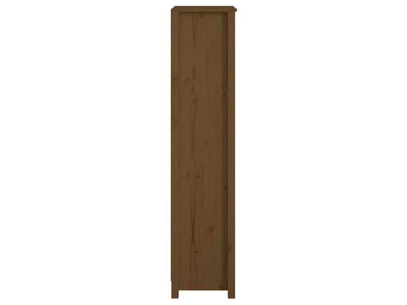  Bibliothèque, meuble de rangement salon marron miel 50x35x154 cm bois de pin massif  - Conforama E