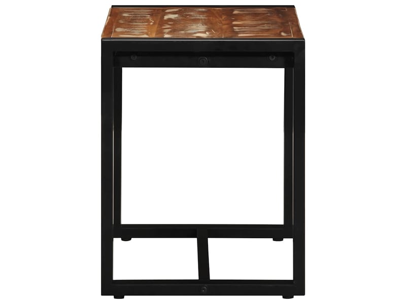  Banc d'entrée, banc interieur multicolore 60x35x45 cm en bois massif recyclé  - Conforama E