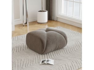 Banquette lit convertible couchage Régulier <strong>MIVRAY </strong> <strong></strong> taupe