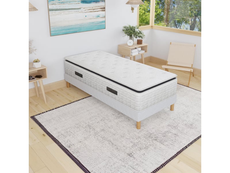  Matelas ressorts ensachés 90x190 cm épaisseur 28 cm  - Conforama E