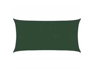 Voile d'ombrage - voile d'ombre - voile parasol 160 gm² vert foncé 2,5x5 m pehd