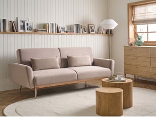 Deplimousse fixe 3 places <strong>BELIANI</strong> <strong></strong> Beige