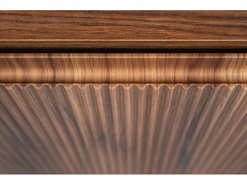  Meuble sous vasque suspendu novo effet noyer warmia 60 cm  - Conforama W
