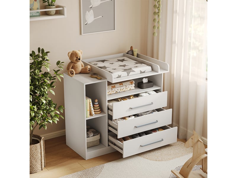  Vicco commode à langer, blanc, 110x93cm  - Conforama E