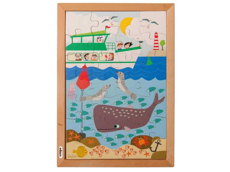  Educo dessus et dessous - dans la mer  28 pièces de puzzle 8719924041328 - Conforama A