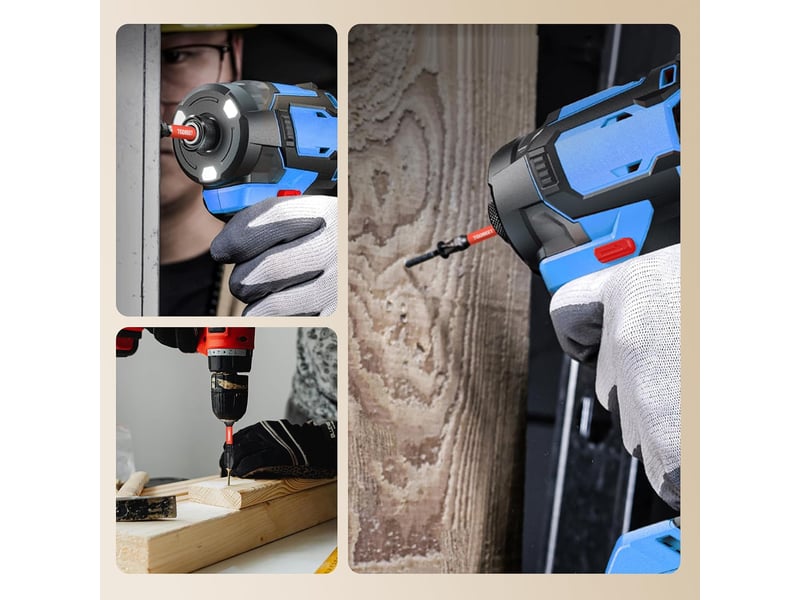  Jeu de 46 embouts de vissage torx, phillips (ph), pozidriv (pz), hex, fente  - Conforama E