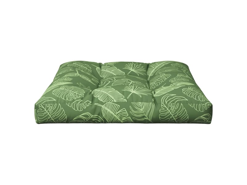  Coussin de palette, coussin de chaise, coussin de canapé motif de feuilles 70x70x12 cm tissu cf55393  - Conforama E