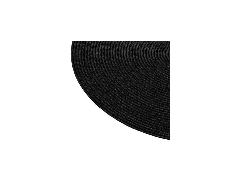 Lot de 6 sets de table - d 38 cm - polypropylène - noir - livraison gratuite  - Conforama B