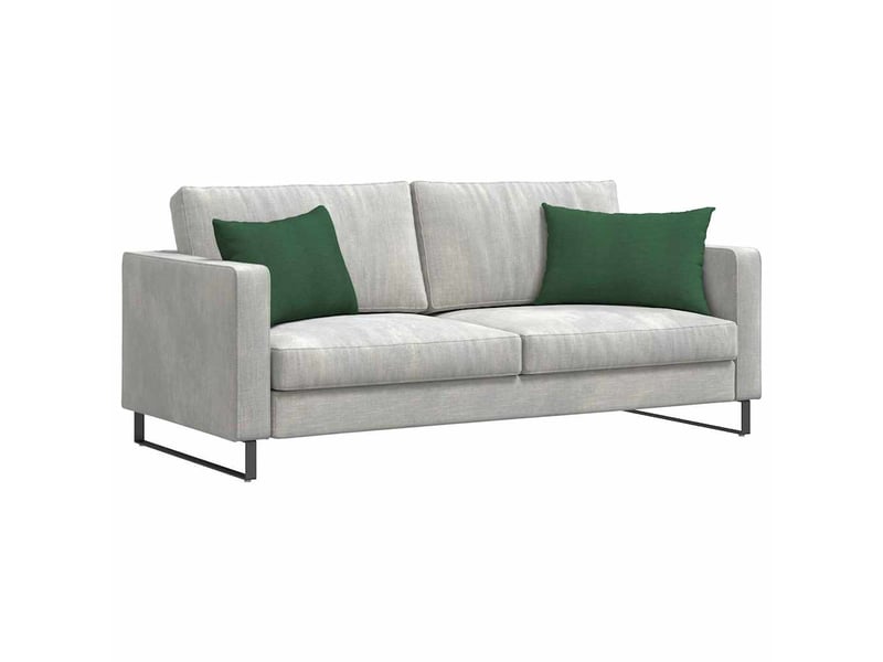  Lot de 2 coussins de canapé, coussins décoratifs vert foncé 60 x 40 cm cf59189  - Conforama C