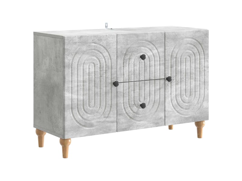  Meuble tv - banc tv - meuble de rangement gris béton 89 x 34,5 x 60 cm bois d'ingénierie  - Conforama A