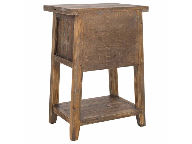  Table de chevet en bois marron 45x35x66 cm h  - Conforama D