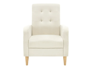 Fauteuil fixe MAISONORA  Coton / Lin beige