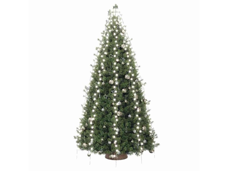  Guirlande lumineuse d'arbre de noël 400 led blanc froid 400 cm  - Conforama C