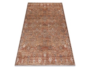 Tapis laris 754 orange   brun clair – ornemental, classique, vintage, franges 160x230 cm