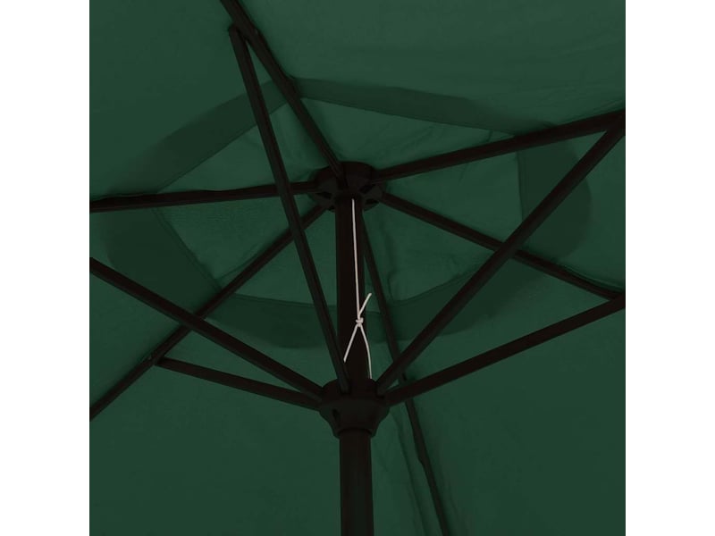  Parasol- ombrelle de jardin vert 3 m mât en acier  - Conforama E