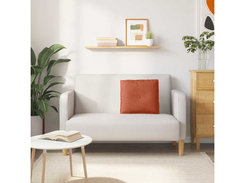  Coussin de dos, coussin de dossier rouge orange 50 x 45 cm tissu en velours côtelé cf55014  - Conforama D