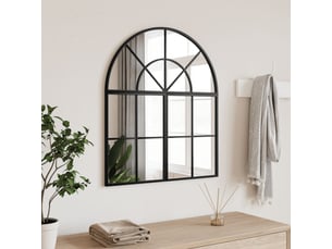 Miroir  à fixer coloris noir <strong></strong>  <strong></strong> - 60 cm x 70 cm