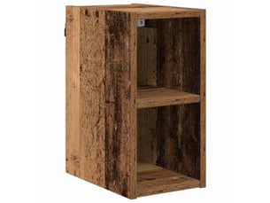 Meuble de rangement cuisine, armoire suspendue bois ancien 20x29,5x40cm