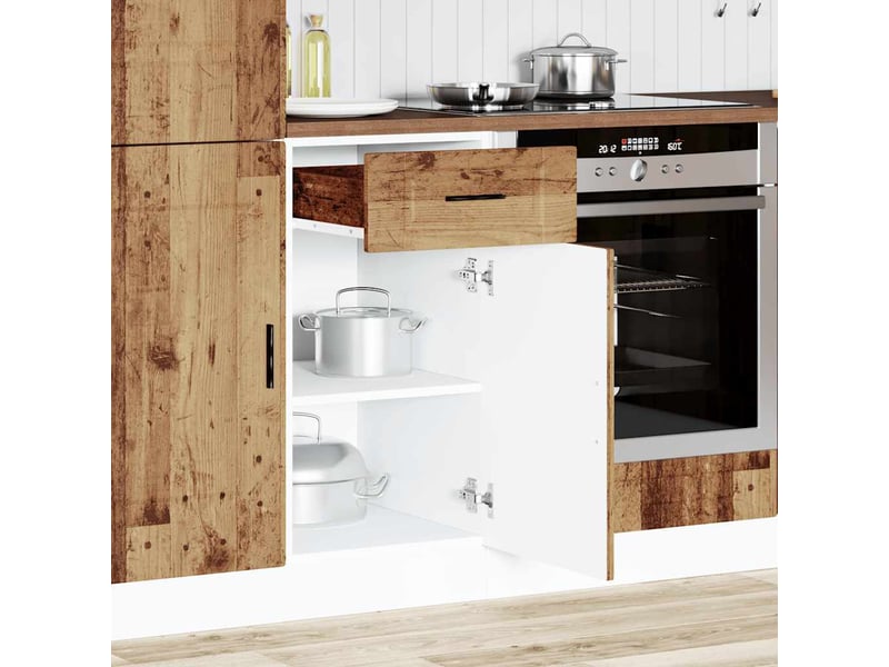  Meuble de rangement, armoire de cuisine porto vieux bois bois d'ingénierie shl5783  - Conforama C