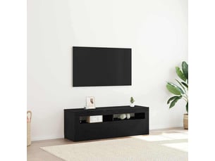 Meuble tv coloris noir 120 cm <strong></strong> <strong></strong>
