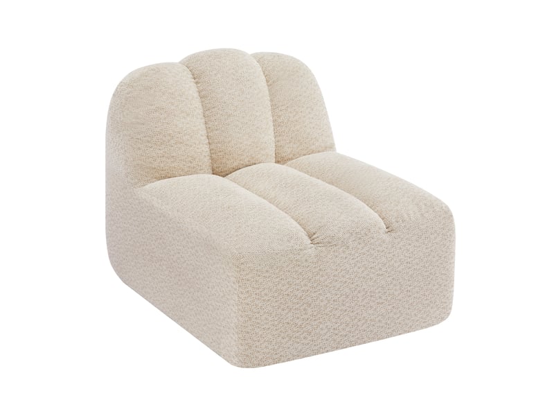  Canapé de salon, canapé pour séjour, beige, sans accoudoirs, mobilier pour espace de vie, pour salon et séjour  - Conforama R