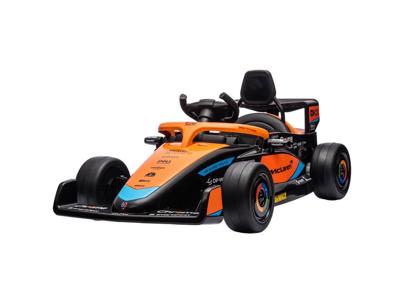  Voiture électrique pour enfants, mclaren formula 1, avec télécommande et musique, pour les 3-5 ans, orange  - Conforama B