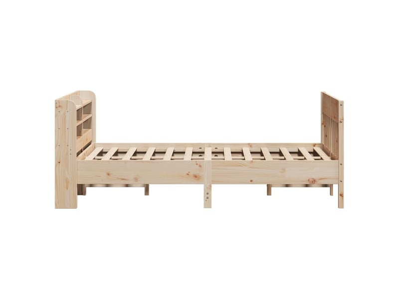 Lit double- lit adulte -  cadre de lit sans matelas 150x200 cm bois de pin massif  - Conforama D