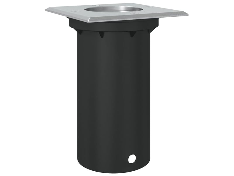  Lampe au sol d'extérieur carrée 10,5 x 10,5 x 14,5 cm éclairage polyvalent décoratif en aluminium noir 02_0056640  - Conforama D