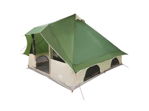 Tente tipi, tente de camping 8 personne vert taffetas shl21915
