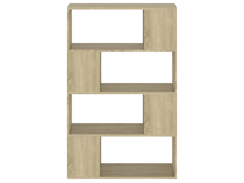  Bibliothèque, étagère de rangement chêne sonoma 80x24x124,5 cm  - Conforama E