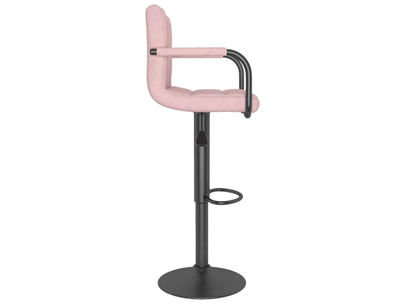  Lot de 2 tabouret de bar, chaise de bar rose velours shl31119  - Conforama E