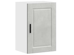 Meuble de rangement, armoire murale de cuisine porto gris béton bois d'ingénierie shl3818