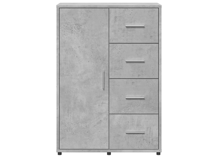  Buffet - bahut - meuble de rangement gris béton 60x31x84 cm bois d'ingénierie  - Conforama E