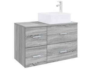 Ensemble de mobilier de salle de bain 2 pcs sonoma gris shl3433