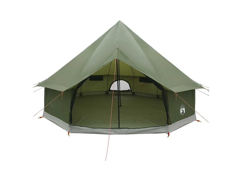  Tente tipi, tente de camping 6 personne vert armée polyester et acier  - Conforama D