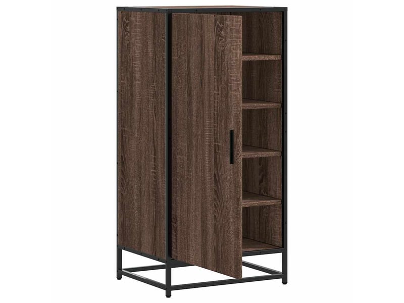  Étagère à chaussures chêne marron 48x38x97,5 cm bois ingénierie shl3150  - Conforama E