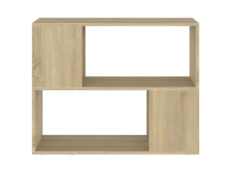  Meuble tv - banc tv - meuble de rangement chêne sonoma 80x24x63 cm bois d'ingénierie  - Conforama E