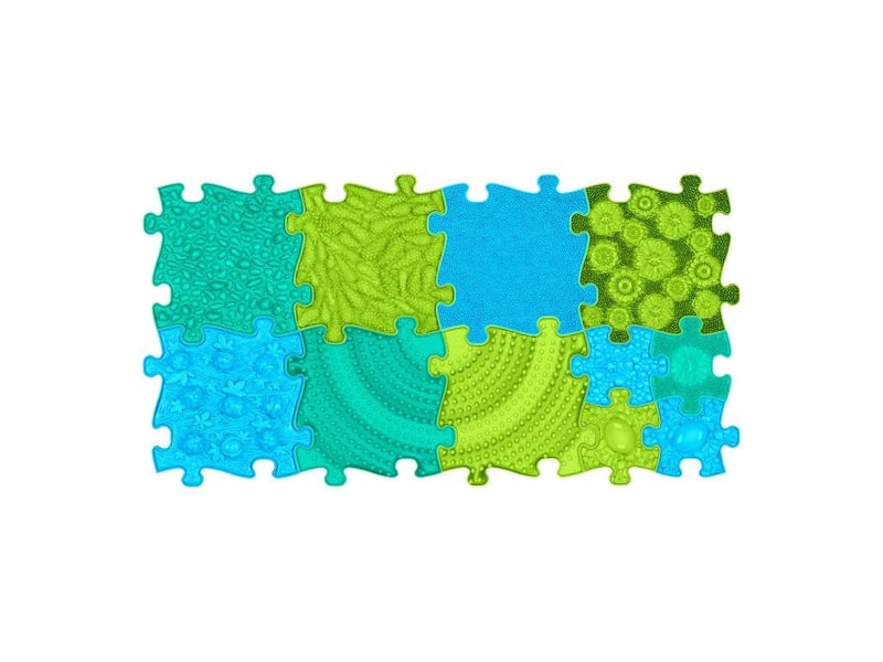  Tapis sensoriel muffik ensemble océan - 11 pièces, green - blue MFK-064 - Conforama A
