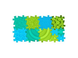 Tapis sensoriel muffik ensemble océan - 11 pièces, green - blue