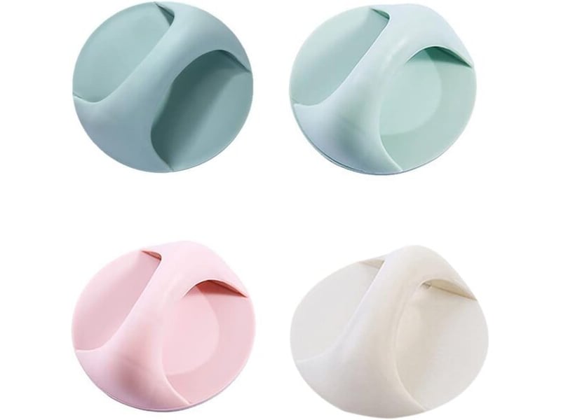  Lot de 4 poignées adhésives pour portes, poignées sans perçage pour cuisine, balcons et portes coulissantes  - Conforama B