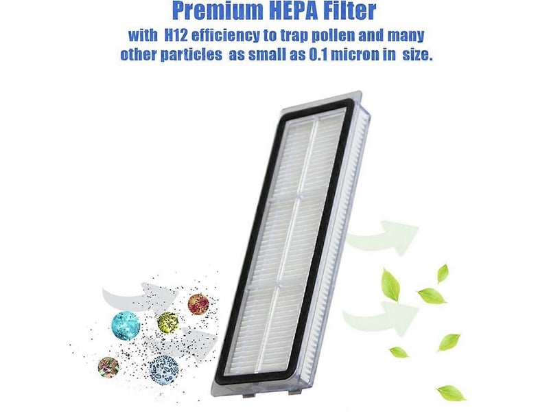  33pcs accessories kit for robot vacuum s10+ s10 plus b105 main side brush hepa filter mop rag cloth parts  - Conforama C