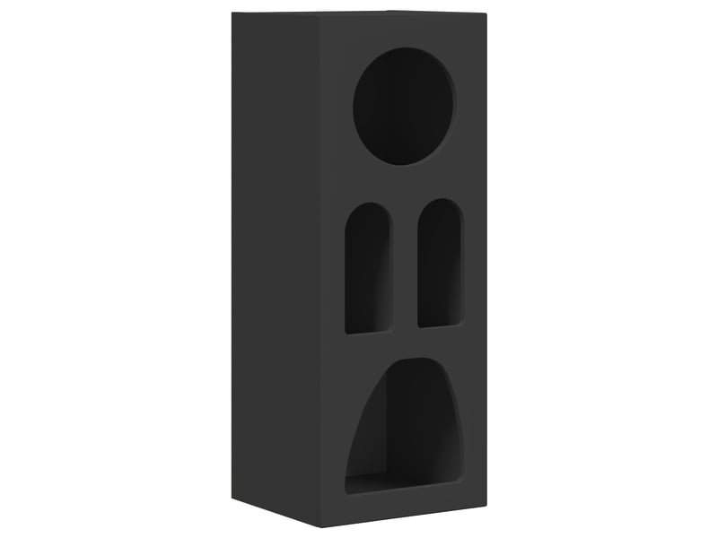 Buffet - bahut - meuble de rangement elst noir 40 x 35 x 100.5 cm bois d'ingénierie - Conforama A