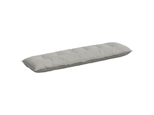 Coussin de dos, coussin de dossier gris clair 180 x 50 cm tissu en microfibre cf54661
