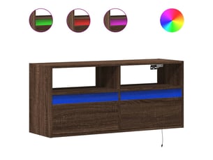Meuble tv coloris marron 100 cm <strong></strong> <strong></strong>