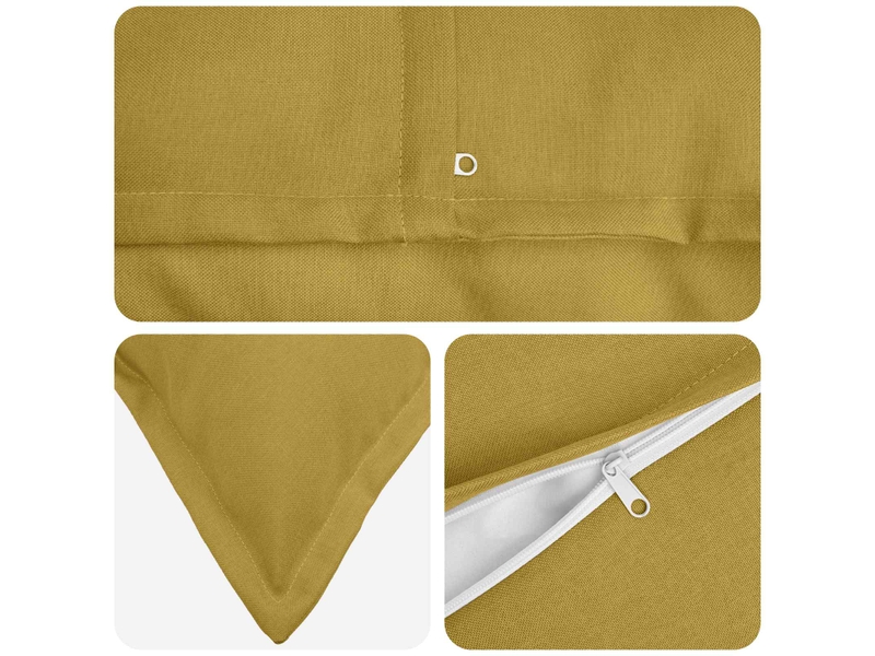 Lot de 2 housses de coussin houten vert clair 40 x 80 cm cf49564 - Conforama D