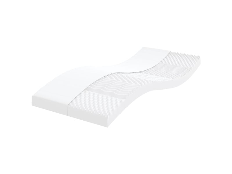  Matelas confort, matelas en mousse 2 pcs blanc 90x200 cm 7 zones dureté 20 ild  - Conforama A